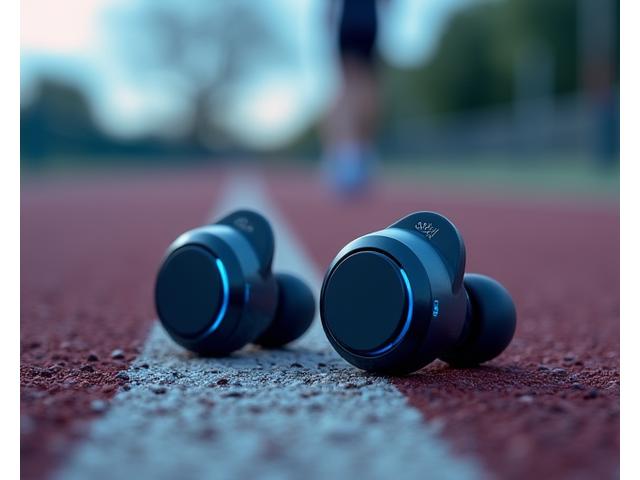 Bezdrátová sportovní sluchátka s monitorem tepu