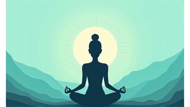 Náhled videa 'Mindfulness pro klidnou mysl' s obrázkem klidné osoby meditující.